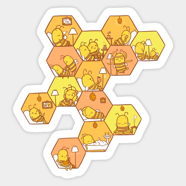 Just Bee Sticker by spookylili